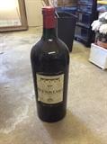Vintage 1 gallon 2 qts. Mouton-Cadet wine, 1971, we are not selling it for consumption, but it's in there!