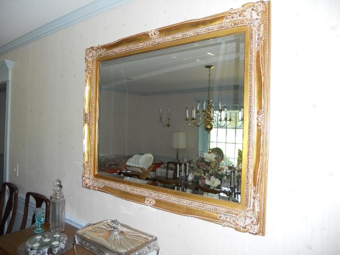 Lovely Gilt Beveled Mirror