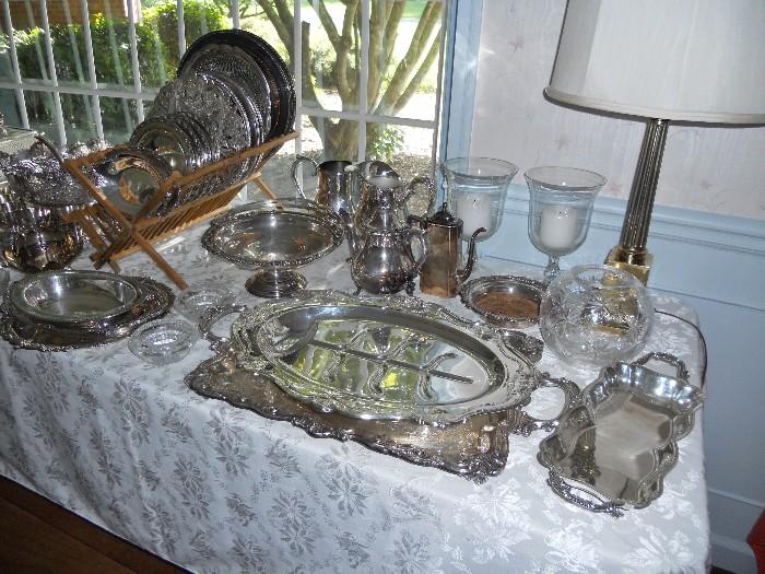 Numerous pieces of Silver and Silverplate