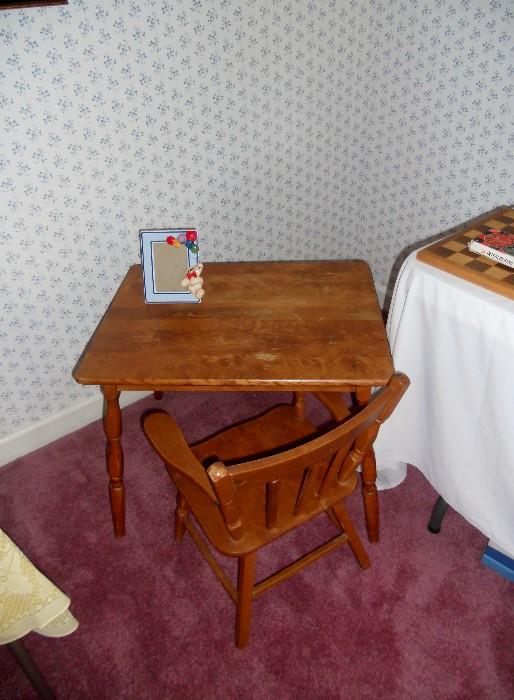 Child's Table and Chair
