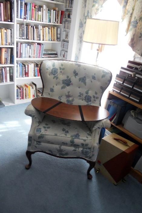 Nice Subtle Print "Wing" Chair