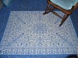 Blue/White Floral Karastan Rug--3 X 5