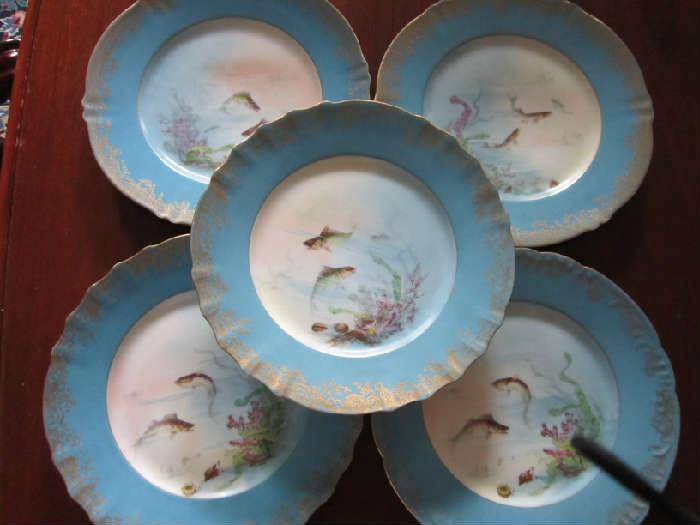 Theodore Haviland Fish Plates Made in France
