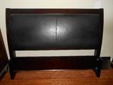 Black Leather Headboard (Queen)