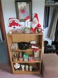 bookcase and some Christmas