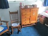 childs dresser and rocking chair