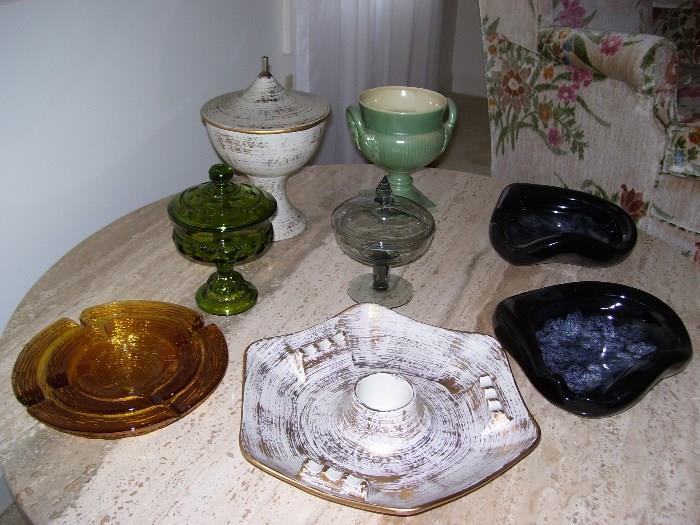 Collection of vintage ashtrays