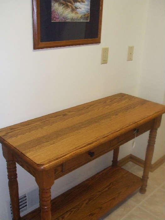 oak sofa table