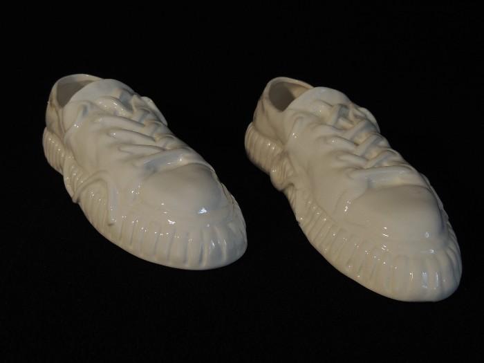 Rare Fitz and Floyd tennis shoes "10-1/2"