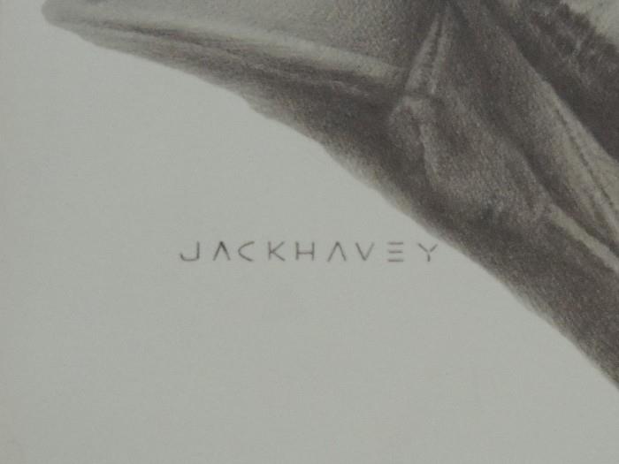 John "Jack" Havey (1928-2004) signed lithograph, with dedication and letter from the artist