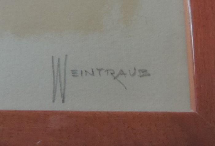 Large original Weintraub, artist's proof, signed and marked "E/A" epreuve d'arte