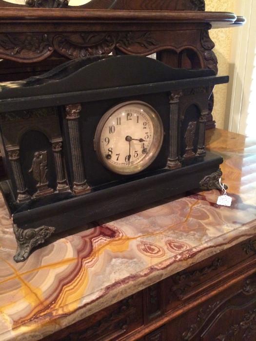                          Antique mantel clock