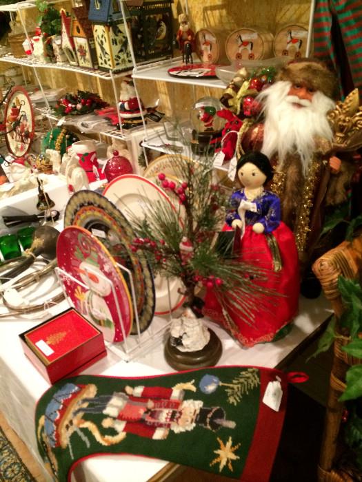            Huge array of Christmas decorations