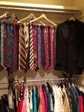                              Large selection of ties 