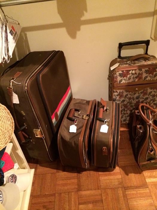                      Some of the many pieces of luggage