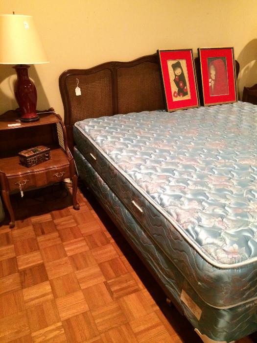                Provincial nightstands & king bed