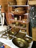           Many brass items; huge array of baskets