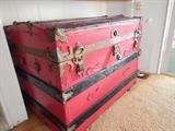 Antique Sea Chest with platform inside