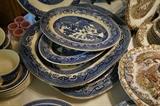 Large Blue Willow Platters