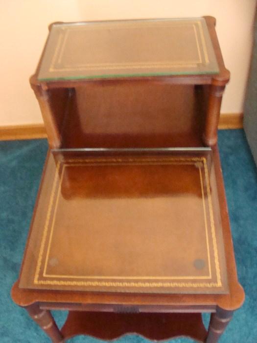 Beautiful Antique Wood End Tables