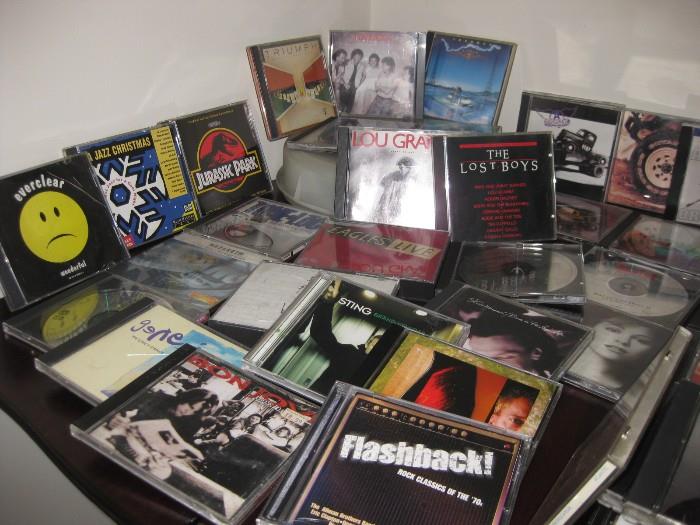 Madonna “ Something to Remember”

Pink Floyd- ”The Wall” (2) 

U-2- “Under Blood Red Sky”

Sara Mc Lachlan- “Rarities-B-Sides”

R.E.M. No. 5- “Document” Bon Jovi- “New Jersey”

Aerosmith- “Pump”

Elton John- Hits ’76-‘86

Hooters- “One Way Home” Bon Jovi- “Cross Roads”

Beach Boys- Hits

Jewel- “Pieces of You”

“A Jazz Christmas”

Steve Winwood- “Back in the High Life” 

Spice Girls-2 Become 1”

Steve Winwood- “Roll with It”

Dirty Dancing

Barry white- Greatest Hits

Eagles Live (2)

Alanis- Morissette 

John Mayer- “Room for Squares”

Third Eye Blind

Journey- “Raised on Radio”

“The Bodyguard”

Mariah Carey- “Daydream”

Barry Manilow- Hits

“Titanic”

Aerosmith-“Permanent Vacation”

NazaRETH- “Love Hurts”

Lou Graham- “Ready or Not”

Triumph-Lee Ann Womack- “I hope you dance”

Meat Loaf- “Bat out of Hell II”

Genesis- “We can’t dance”

Sting: “Brand New Day”

Enya- “Watermark”

Foreigner- “Agent Provacateuer”

Americana- “Offspring”

Van Halen-“5150”

Scorpions-“Blackout”

Ace of Ba