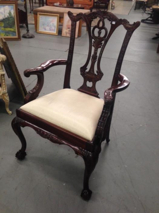 Chippendale Style Arm Chair
