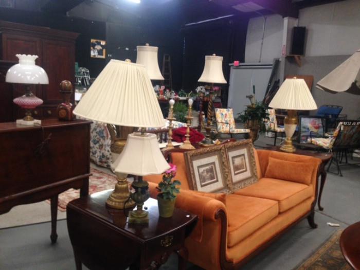 Lots of Table Lamps