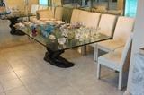 Bronze Ballet Dining Room Table With 8 Chairs
