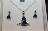 Gold and Tanzanite Set