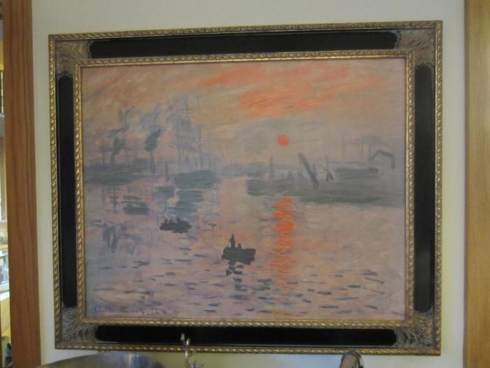 Monet reproduction on canvas