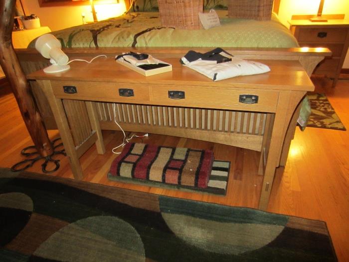 Stickley Console and California King Bed