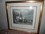 Extremely nice framed hunt print