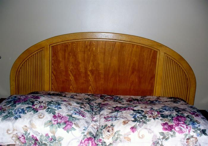 full size bed with mattress and box springs