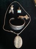 Some of the sterling jewelry pieces