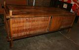 Antique Bamboo Storage Table