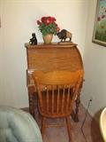 small oak desk