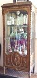 Vitrine with beveled glass "LOUIS XVI STYLE"