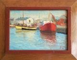 Harbor Scene (1 of 4) by Justo Lynch