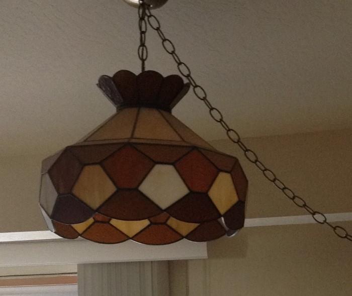 Stain glass hanging light
