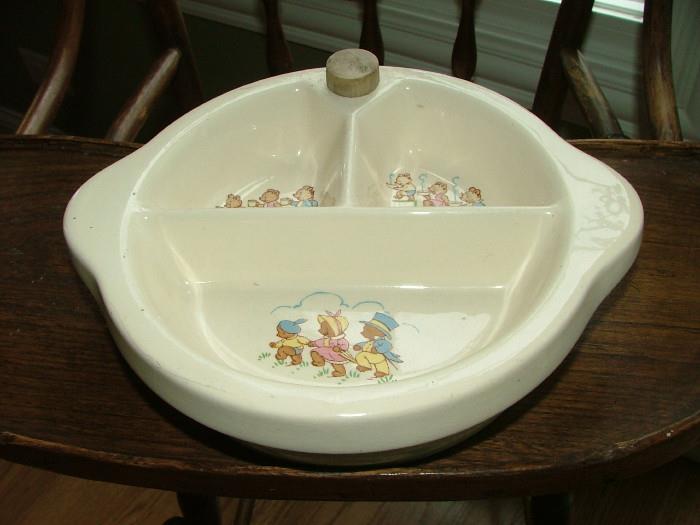 Vintage Baby Divided Dish - too cute!!