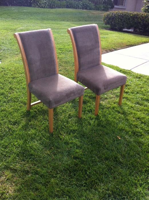 2 Sage Green side chairs handcrafted in Vermont 