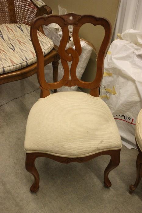 french chair - empire style - hardwood