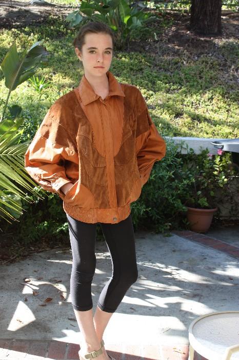 leather coat - suede 