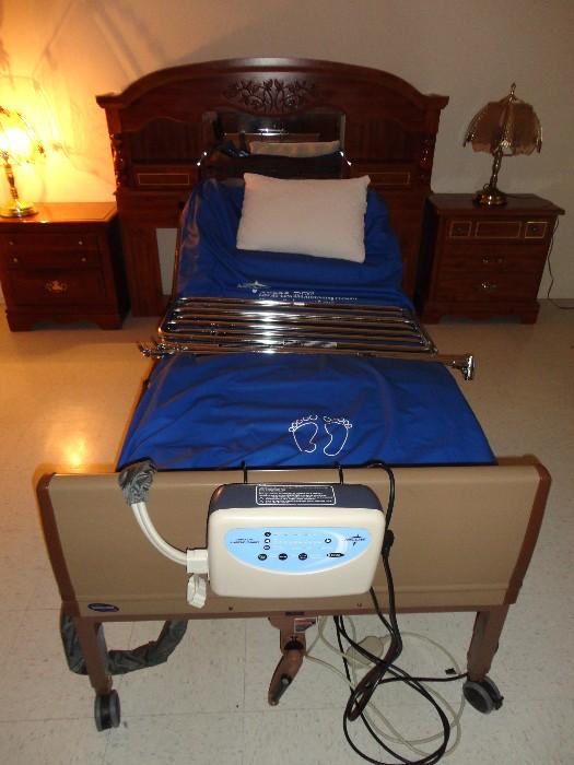 Invacare Hospital bed with Medline mattress