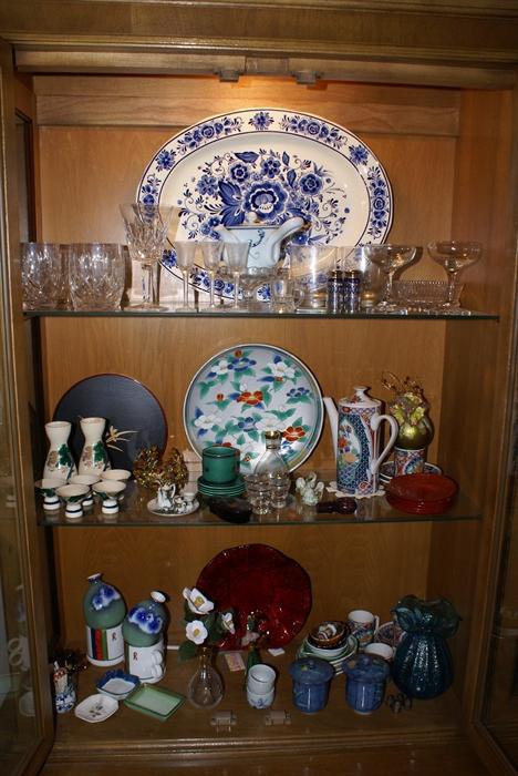 Items inside China Cabinet