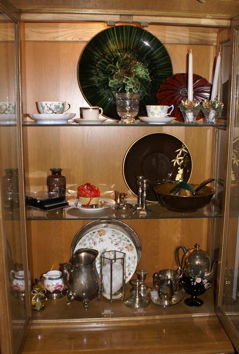 Items inside China Cabinet