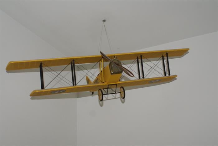 Vintage Balsa-wood Model Bi-Plane
