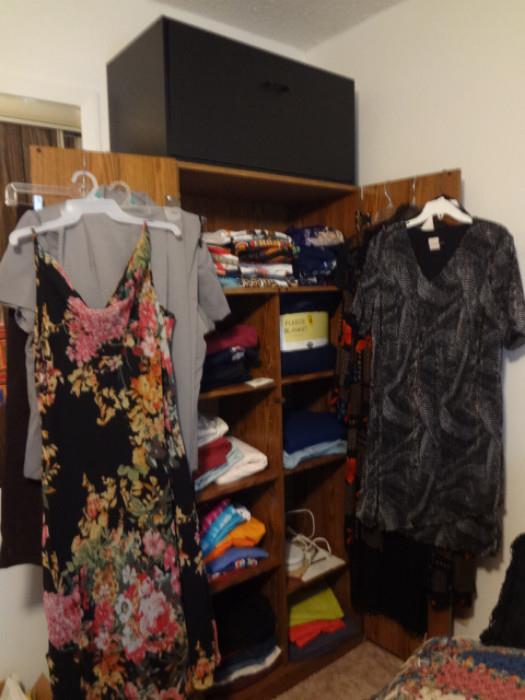 wardrobe cabinet, ladies clothing