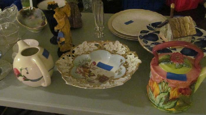 china,Tracey Porter tea pot & antique pieces too