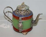 Jade and Silver Tea pot